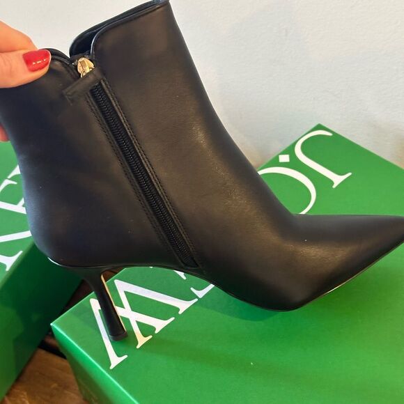 ✨ NEW J.Crew Pointed Toe Leather Stiletto Ankle Boots - Size 12 ✨ - Picture 5 of 14